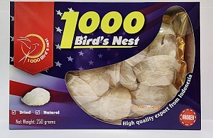 Premium Quality WHITE Bird’s Nest Swallow B Dried - 250 grams