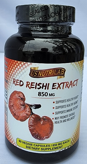 RED REISHI EXTRACT CAPSULES  850mg (90 capsules)