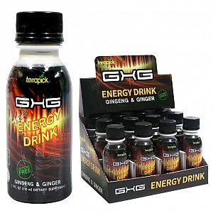 GXG Energy Drink - Black Ginseng & Ginger - 110ml X 12 Bottles